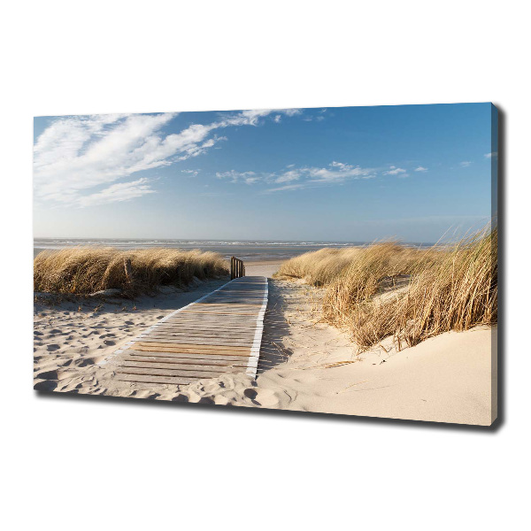 Canvas schilderij Strandpad