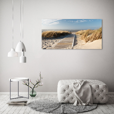 Canvas schilderij Strandpad