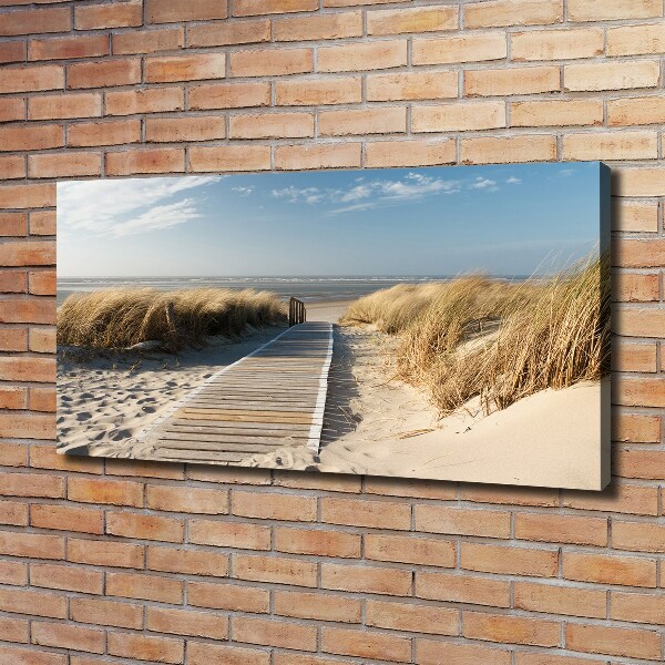 Canvas schilderij Strandpad