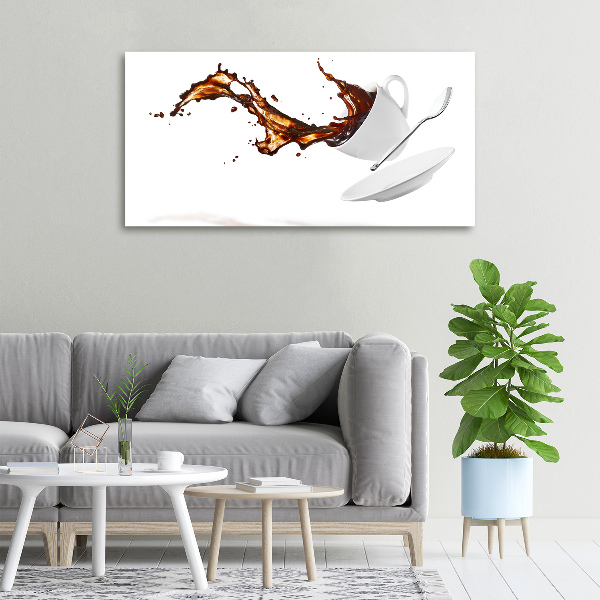 Schilderij op canvas Gemorste koffie