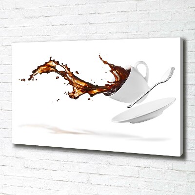 Schilderij op canvas Gemorste koffie