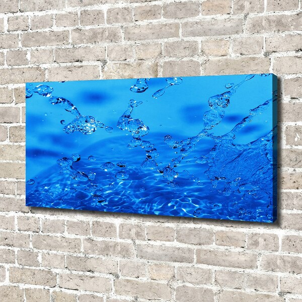 Schilderij op canvas waterdruppels