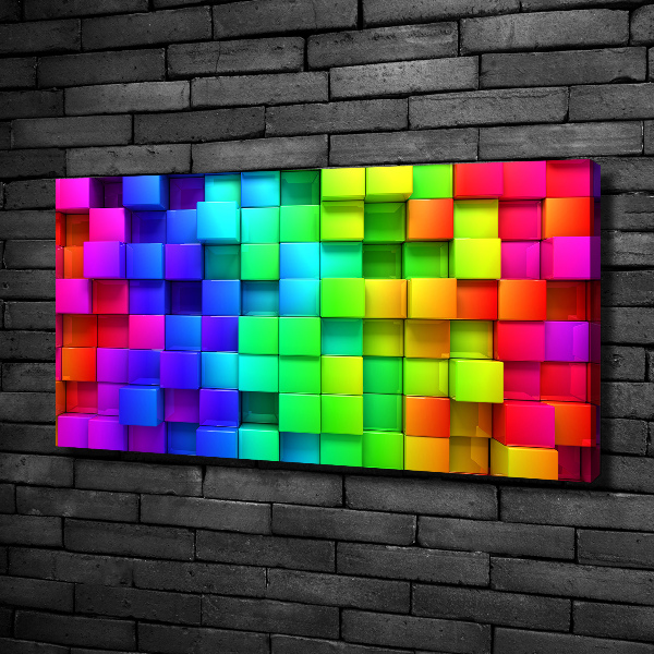 Schilderij op canvas Kleurrijke dozen