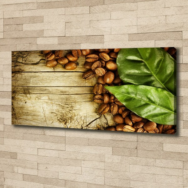 Canvas foto Koffie en laurierblad