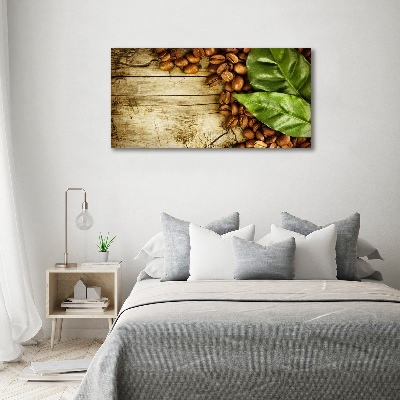 Canvas foto Koffie en laurierblad
