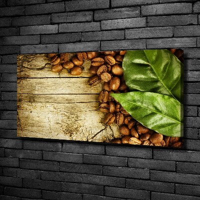 Canvas foto Koffie en laurierblad