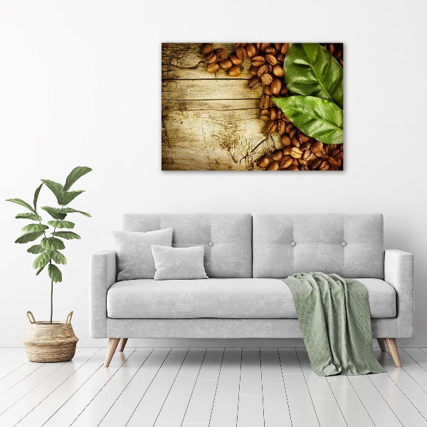 Canvas foto Koffie en laurierblad