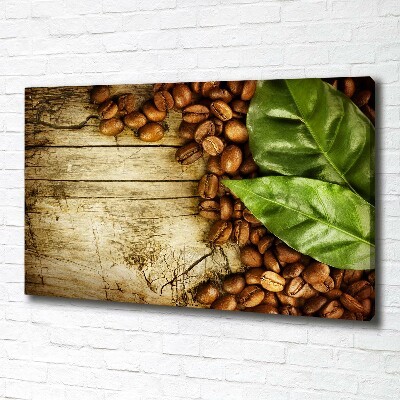 Canvas foto Koffie en laurierblad