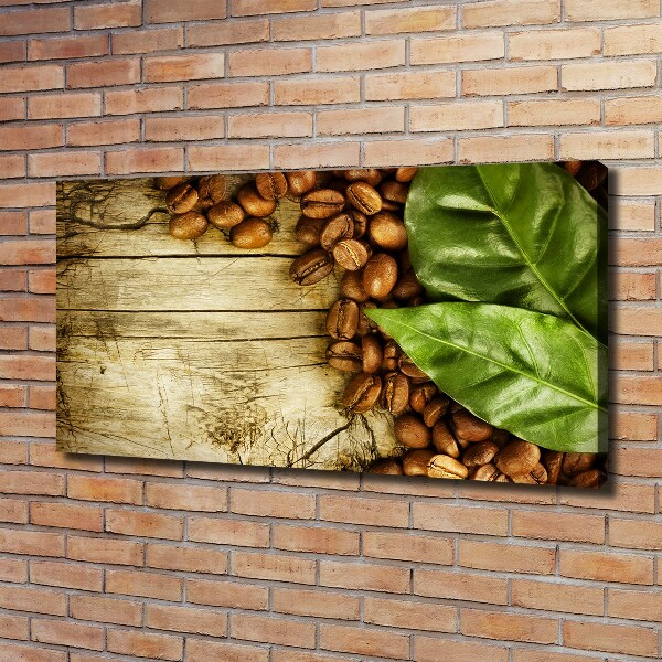 Canvas foto Koffie en laurierblad