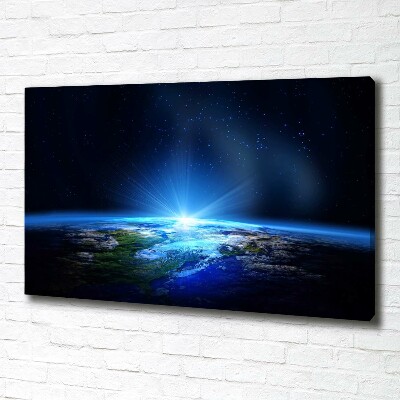 Canvas foto Planeet Aarde