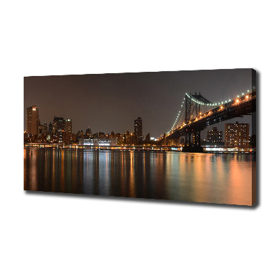 Canvas foto Tussen de bruggen