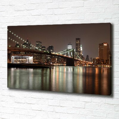 Canvas foto Tussen de bruggen