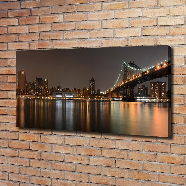 Canvas foto Tussen de bruggen