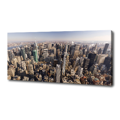 Canvas schilderij New York vanuit vogelperspectief