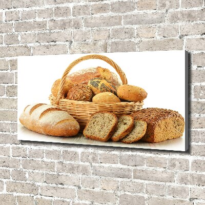 Schilderij op canvas Brood in de mand