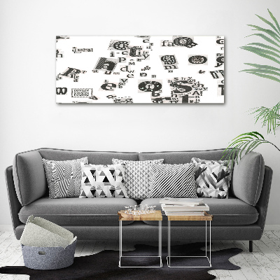 Schilderij op canvas Brieven uit een krant