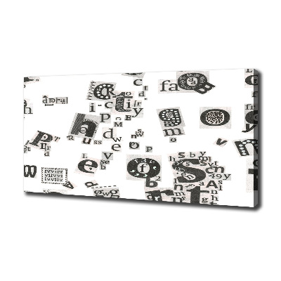 Schilderij op canvas Brieven uit een krant