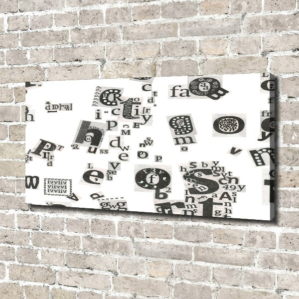 Schilderij op canvas Brieven uit een krant