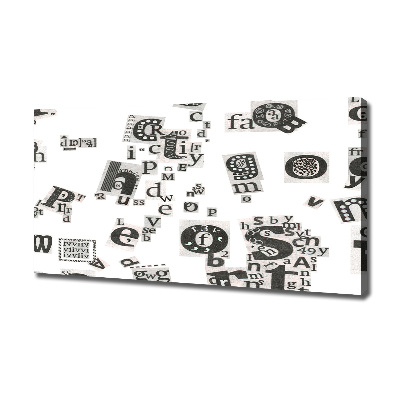 Schilderij op canvas Brieven uit een krant