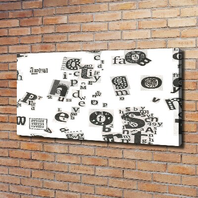 Schilderij op canvas Brieven uit een krant