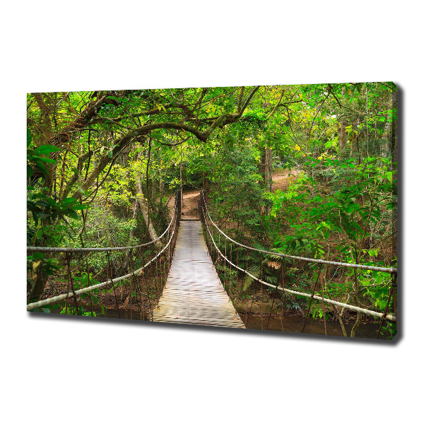 Foto op canvas Touwbrug