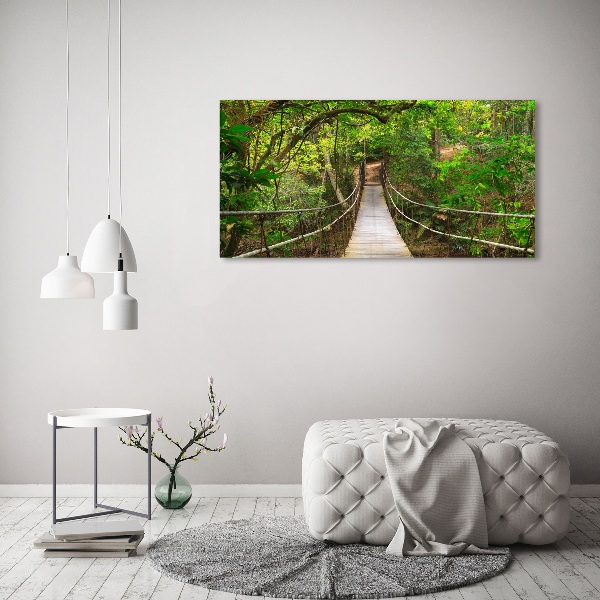 Foto op canvas Touwbrug