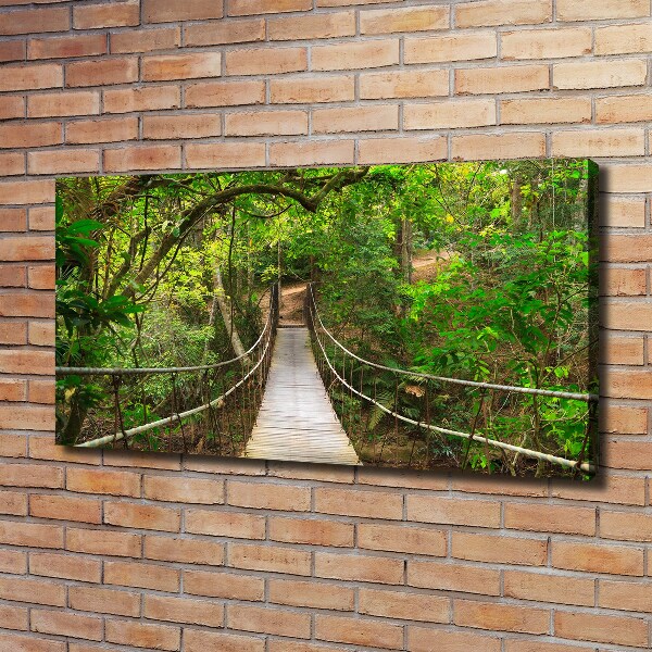 Foto op canvas Touwbrug