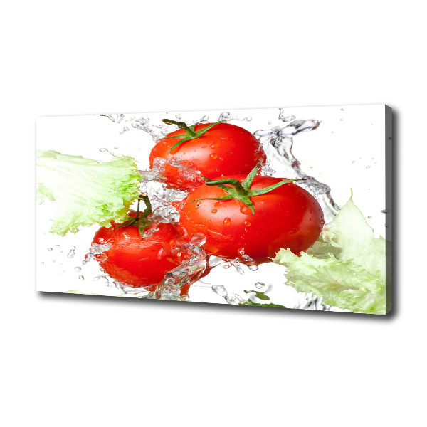 Foto op canvas Tomaten en sla