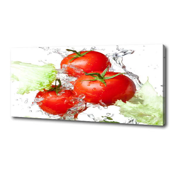 Foto op canvas Tomaten en sla