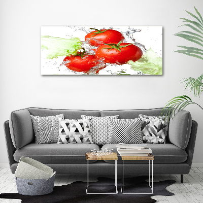 Foto op canvas Tomaten en sla