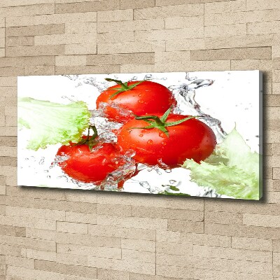 Foto op canvas Tomaten en sla