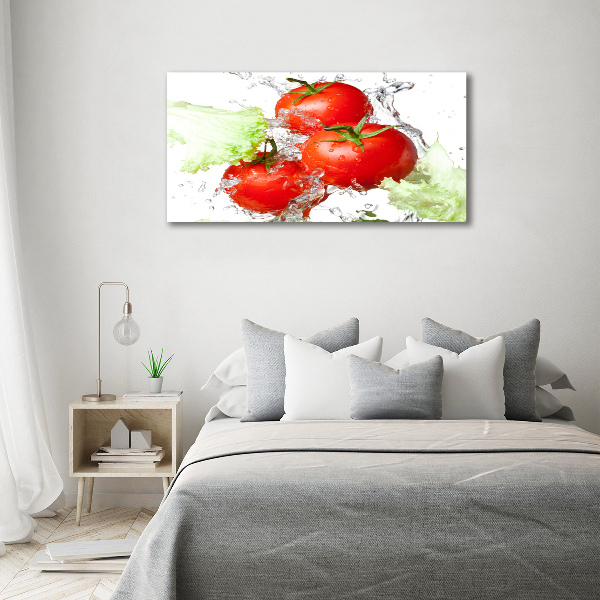 Foto op canvas Tomaten en sla