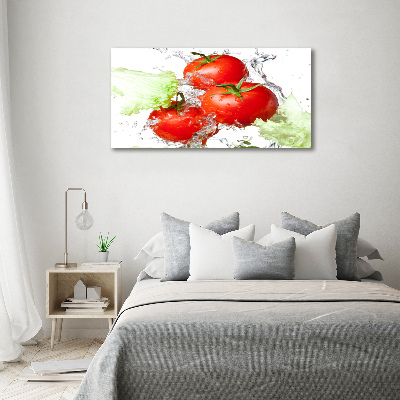 Foto op canvas Tomaten en sla