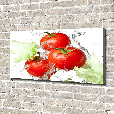 Foto op canvas Tomaten en sla