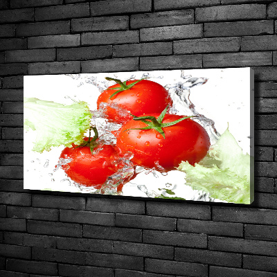 Foto op canvas Tomaten en sla