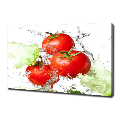Foto op canvas Tomaten en sla