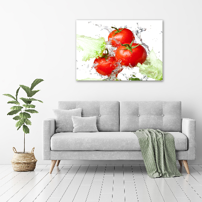 Foto op canvas Tomaten en sla