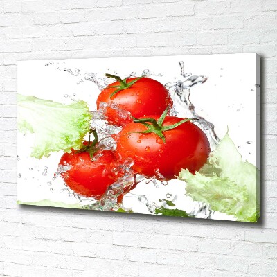 Foto op canvas Tomaten en sla