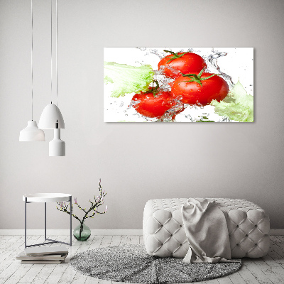 Foto op canvas Tomaten en sla