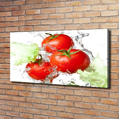 Foto op canvas Tomaten en sla