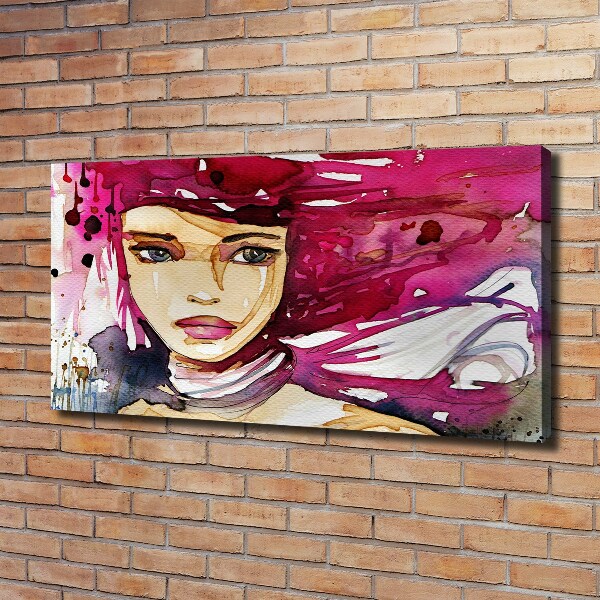 Schilderij op canvas Abstracte vrouw