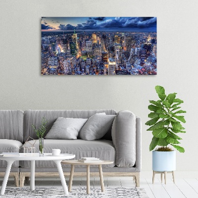 Foto op canvas New York vanuit vogelperspectief