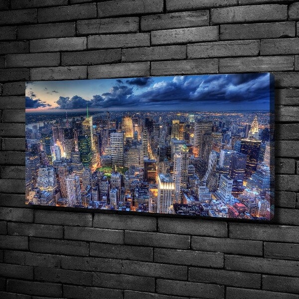 Foto op canvas New York vanuit vogelperspectief
