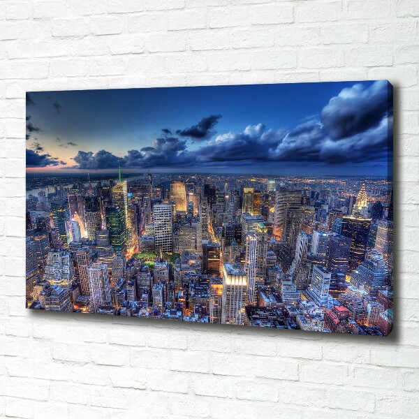 Foto op canvas New York vanuit vogelperspectief