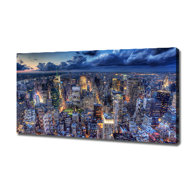 Foto op canvas New York vanuit vogelperspectief