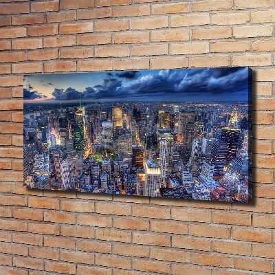 Foto op canvas New York vanuit vogelperspectief