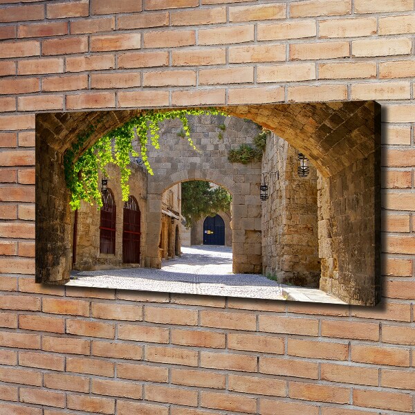 Canvas foto Charmante straatjes