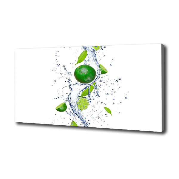 Foto canvas Limoenen en water