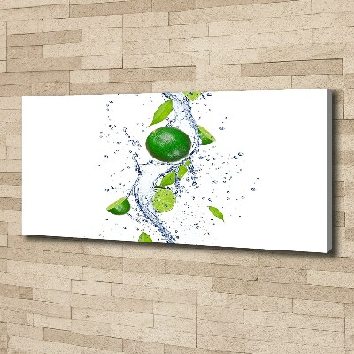 Foto canvas Limoenen en water