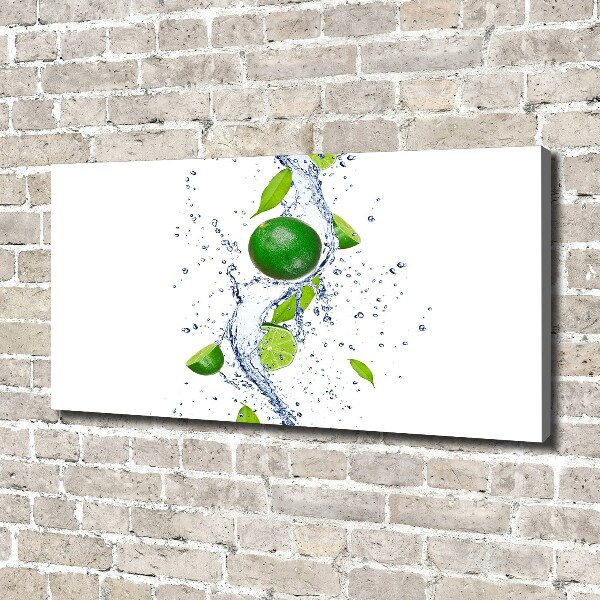 Foto canvas Limoenen en water